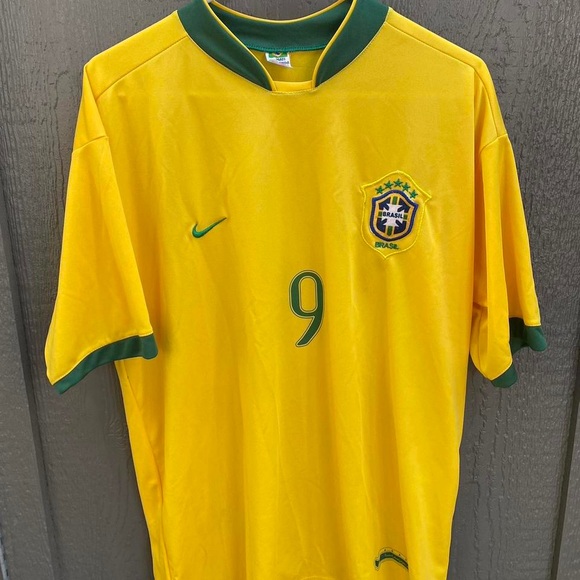 Vintage nike lumafi Fernanda brasil Brazil futbol soccer jersey Ronaldo nozario - Picture 1 of 5